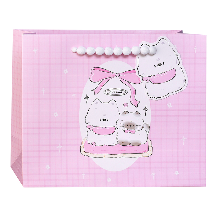 Пакет подарочный 00-7766 "Пушистик" 24,5*29,5*9,5см.