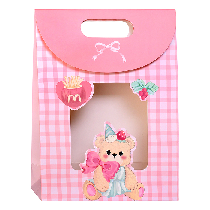 Пакет подарочный 00-7769 "Коробочка радости" 26*32*10см.