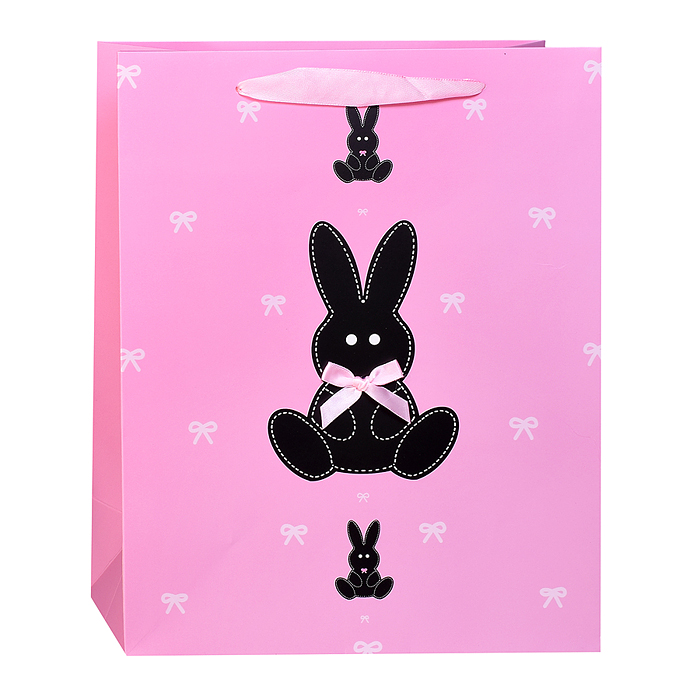 Пакет подарочный 00-7754 "Зайчишка" 32*26*12см.