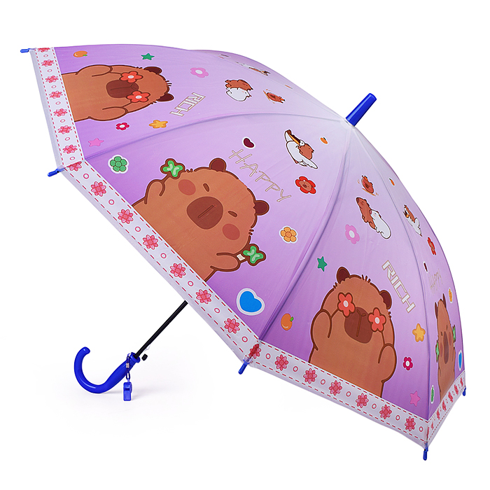 Зонт детский 00-7878 "Игривая капибара" (48,5см.)