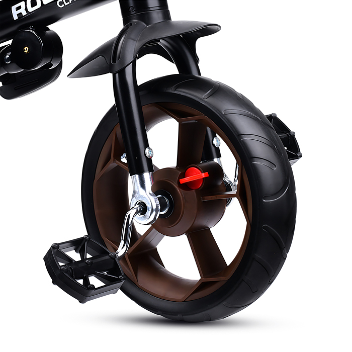 Фото к товару Велосипед трехколесный Rocket 136-BR, колеса EVA 10"/8", цвет коричневый Велосипед трехколесный Rocket 136-BR, колеса EVA 10"/8", цвет коричневый