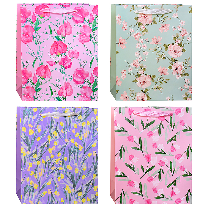 Пакет подарочный 00-7757 "Весеннее настроение" 32*26*12см. Пакет подарочный 00-7757 "Весеннее настроение" 32*26*12см.