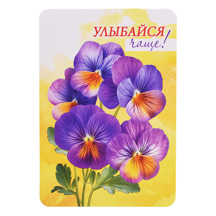 Набор мини-открыток "Акварельные цветы"