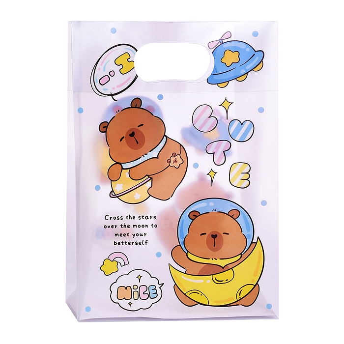 Пакет подарочный 00-7770 "Капибара" 35*24*10см.