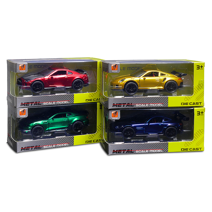 Машина 3611A-1 "Металлика" 1:36 в коробке