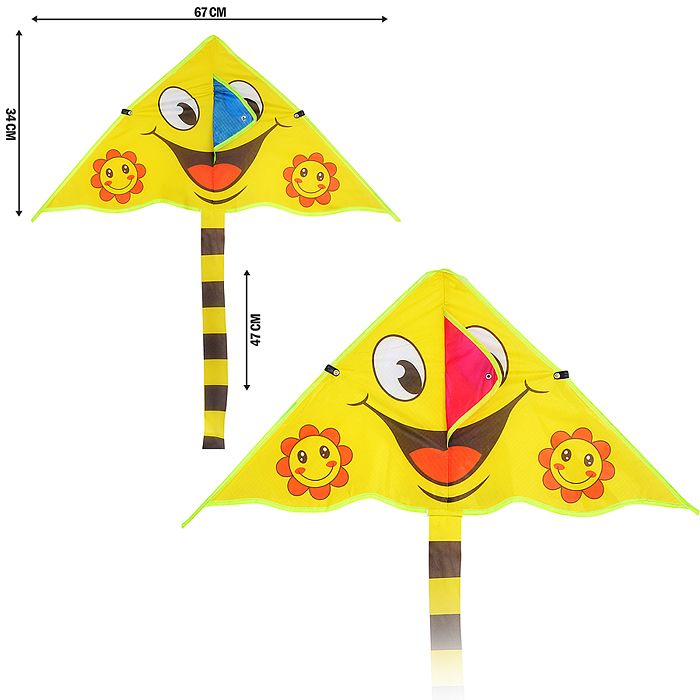 Змей воздушный 00-6292 "Веселый смайл" Змей воздушный 00-6292 "Веселый смайл"