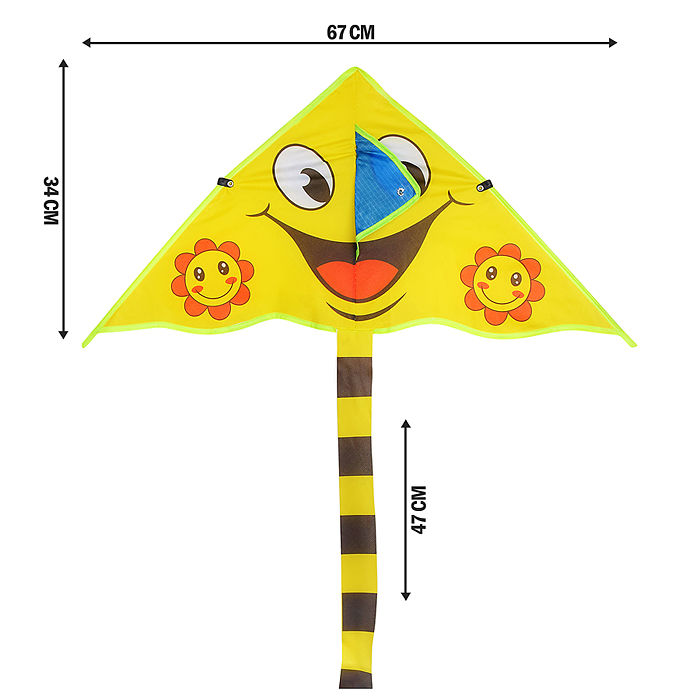 Фото к товару Змей воздушный 00-6292 "Веселый смайл" Змей воздушный 00-6292 "Веселый смайл"