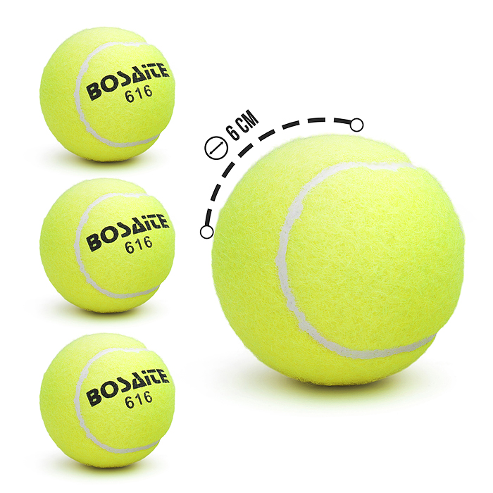 Набор мячей для большого тенниса 00-5740 (3 шт.) в пакете