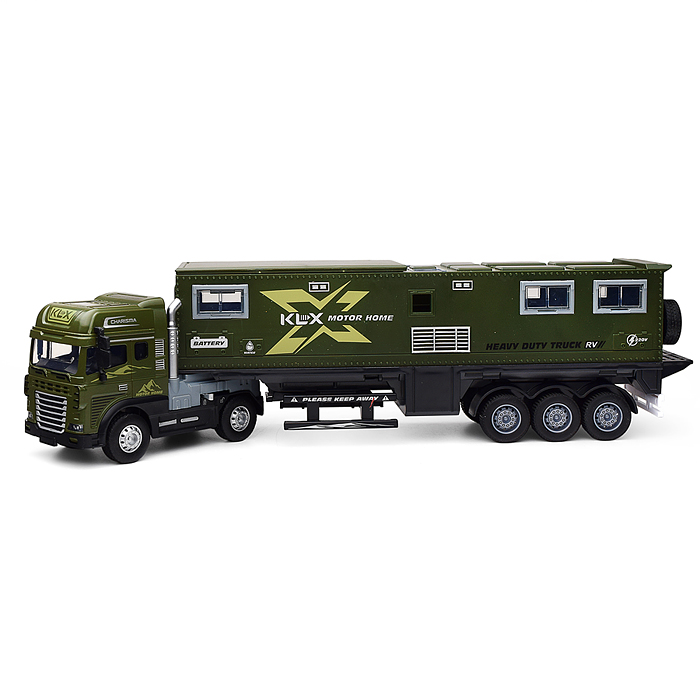 Машина KLX800-23 "Фура Блок- контейнер" (свет,звук) в коробке