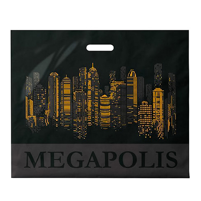 Пакет ПЭ с пробивной ручкой 60х50, 70мкм "Мегаполис" ПВД Пакет ПЭ с пробивной ручкой 60х50, 70мкм "Мегаполис" ПВД