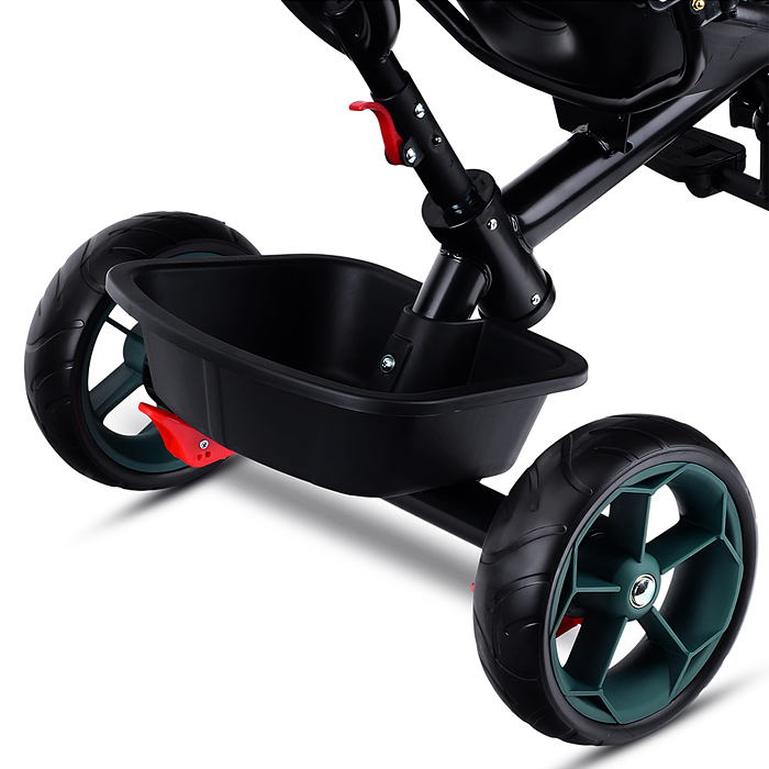 Фото к товару Велосипед трехколесный Rocket 136-GN, колеса EVA 10"/8", цвет зеленый Велосипед трехколесный Rocket 136-GN, колеса EVA 10"/8", цвет зеленый