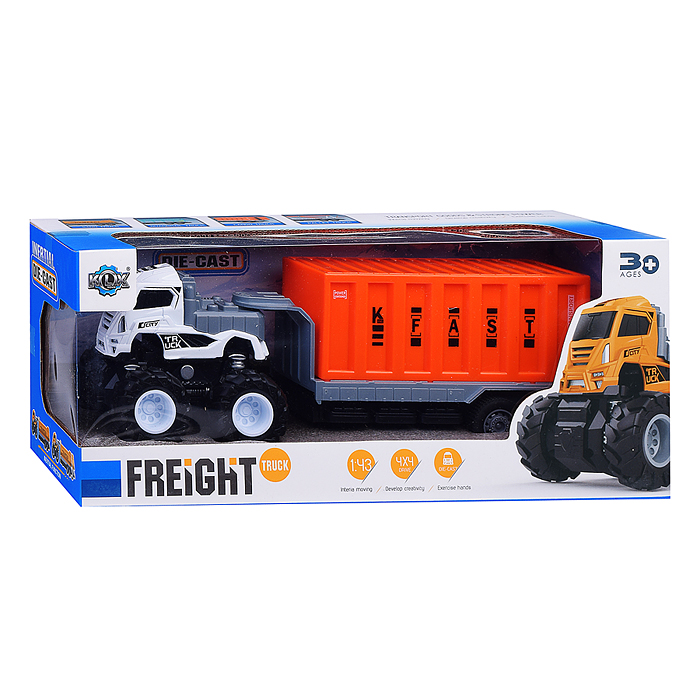 Машина KLX600-189 "Мега контейнер" (свет,звук) в коробке