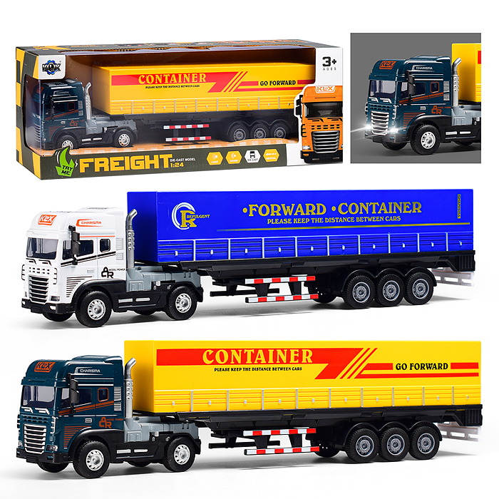 Машина KLX800-2 "Фура" 1:24 (свет,звук) в коробке