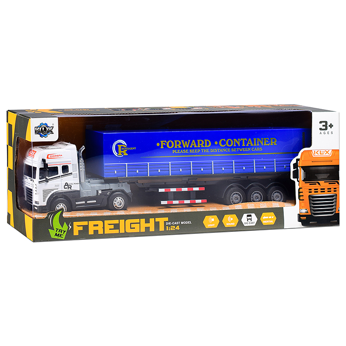 Машина KLX800-2 "Фура" 1:24 (свет,звук) в коробке