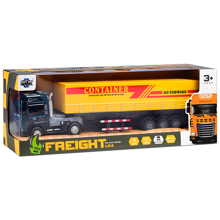 Машина KLX800-2 "Фура" 1:24 (свет,звук) в коробке