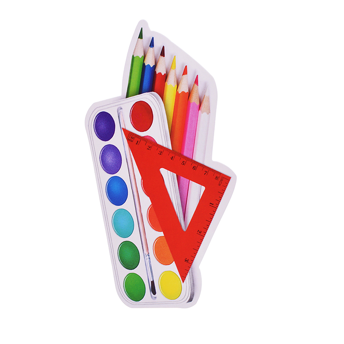 Украшение на скотче 284х326мм "До свидания, Школа!"