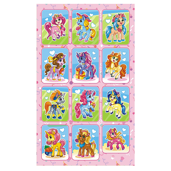 Наклейки (21 глиттер) "Единорожки" Наклейки (21 глиттер) "Единорожки"