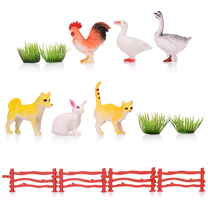 Набор животных HJ660-A17 "Домашнее хозяйство" в пакете