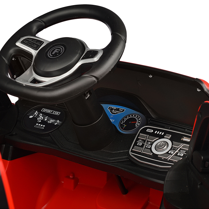 Электромобиль U023435Y "Супер вояж" на аккумуляторе, с р/у управлением, в коробке (красный)