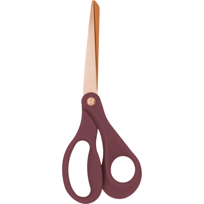 Ножницы канцелярские "Esthetics" 17,5 см, кольца эргономичной формы из пластика, цвет бургу