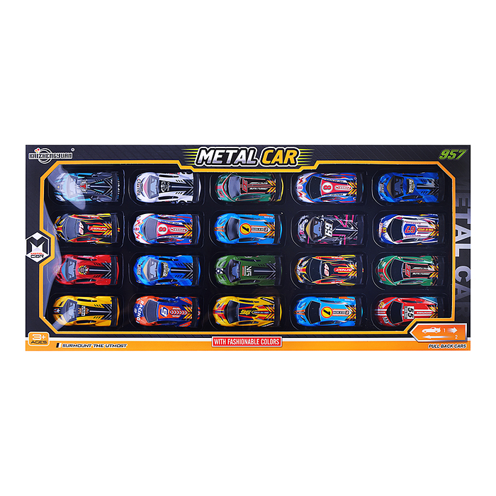 Набор машин KZ957-072 "Гонка чемпионов" металл, в коробке