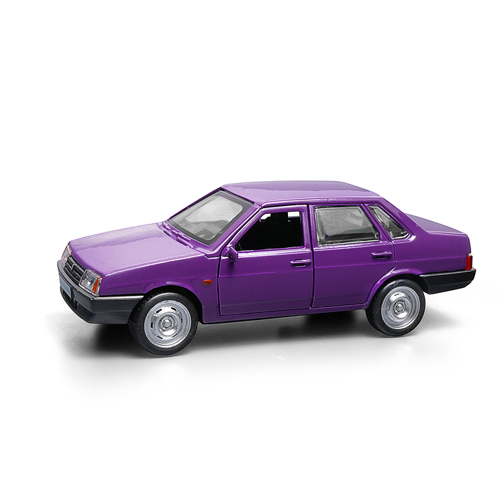 Фото к товару Машина металл LADA-21099 "Спутник" 12см. (двери, багаж, баклажан) инерц., в коробке Машина металл LADA-21099 "Спутник" 12см. (двери, багаж, баклажан) инерц., в коробке