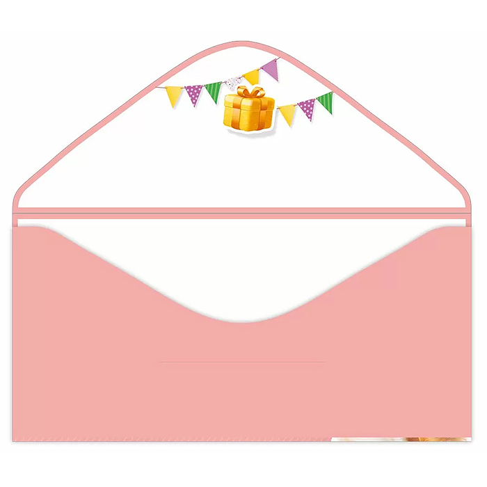 Конверт для денег "С днем рождения!" (татарский язык)