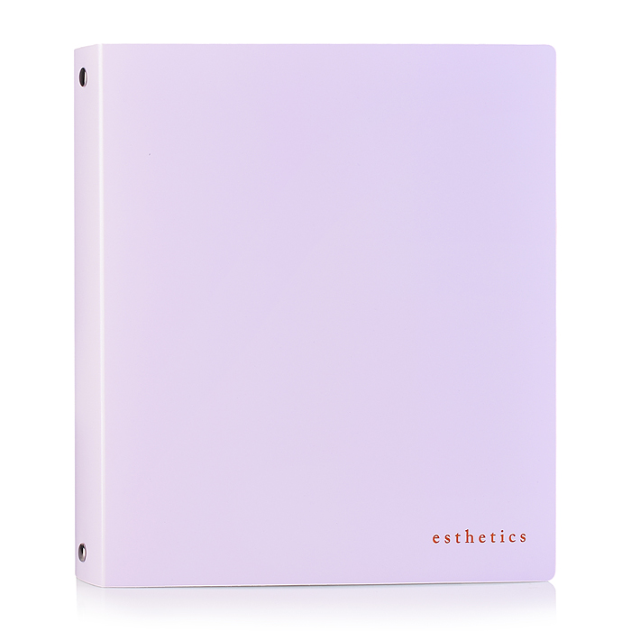 Папка на кольцах "Esthetics" A5 (200x225x35 мм) 4 кольца Ø 30 мм, полипропилен 1000 мкм, фа