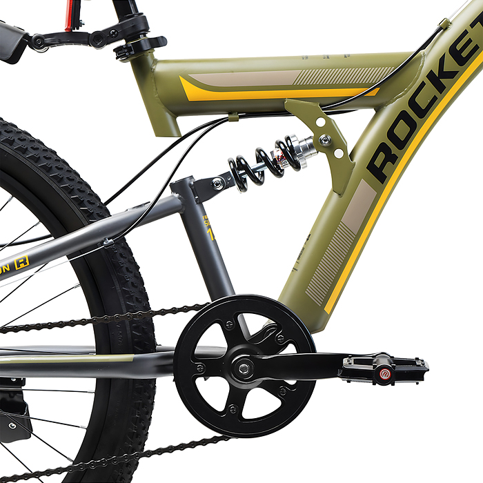 Фото к товару Велосипед 24" Rocket Azkar Pro, цвет хаки, размер 15" Велосипед 24" Rocket Azkar Pro, цвет хаки, размер 15"