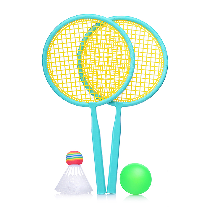 Фото к товару Набор игровых ракеток 00-5742 (2 ракетки, волан, мяч) Набор игровых ракеток 00-5742 (2 ракетки, волан, мяч)