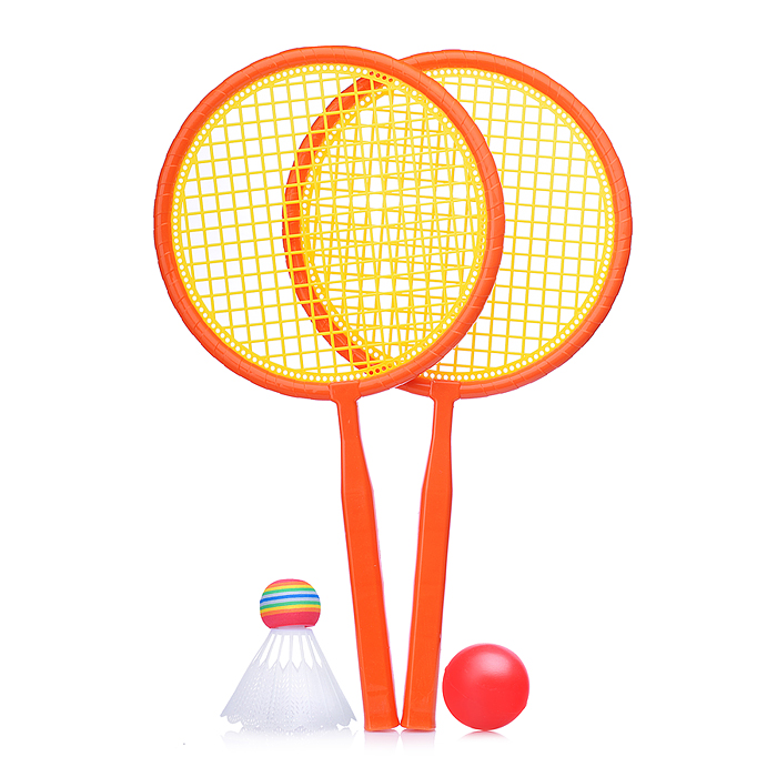 Фото к товару Набор игровых ракеток 00-5742 (2 ракетки, волан, мяч) Набор игровых ракеток 00-5742 (2 ракетки, волан, мяч)