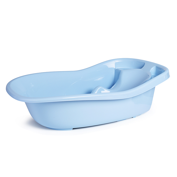Фото к товару Ванна детская со сливом, 910х515х246мм, 38л (Светло-голубой) Ванна детская со сливом, 910х515х246мм, 38л (Светло-голубой)