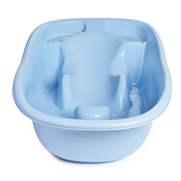 Фото к товару Ванна детская со сливом, 910х515х246мм, 38л (Светло-голубой) Ванна детская со сливом, 910х515х246мм, 38л (Светло-голубой)
