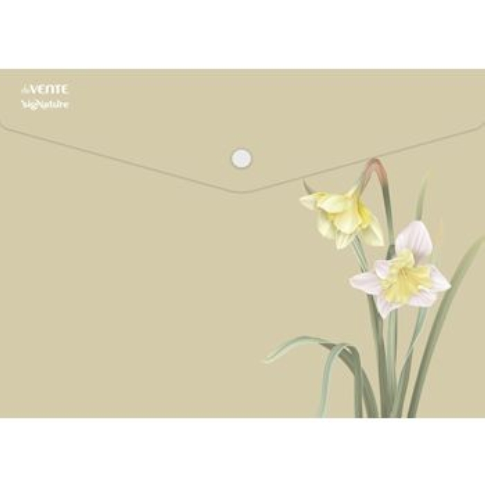 Папка-конверт на кнопке "SigNature" A4 (335x240 мм) 180 мкм, непрозрачная с рисунком, индив