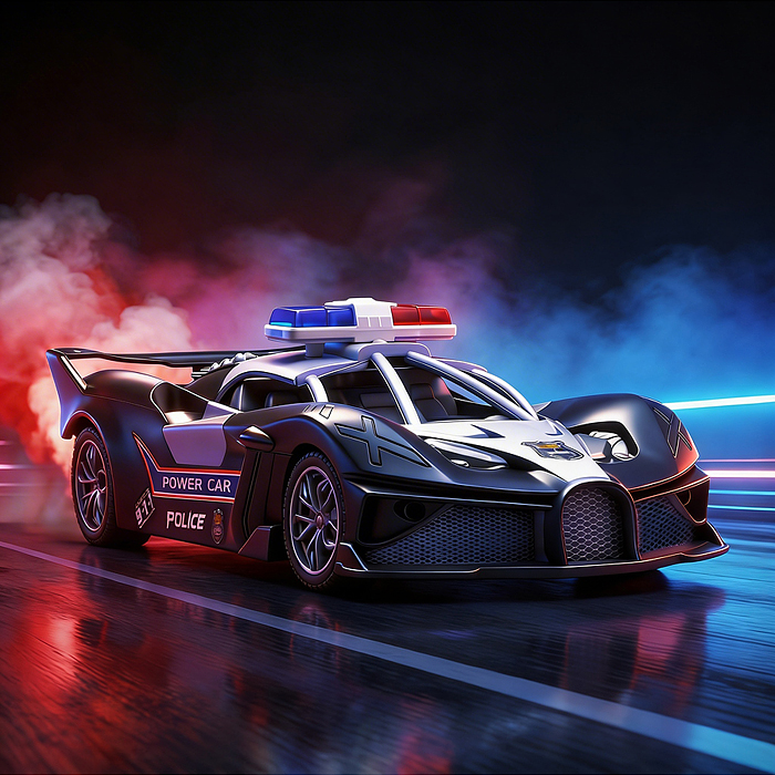 Машина YL820-67 "Скоростной патруль" р/у, 27 MHz, в коробке