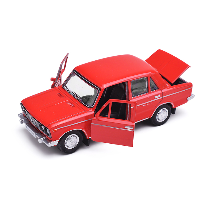 Фото к товару Машина металл ВАЗ-2106 13 см, двери, багаж, красный, в коробке Машина металл ВАЗ-2106 13 см, двери, багаж, красный, в коробке