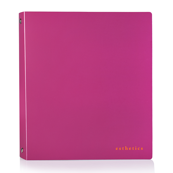 Папка на кольцах "Esthetics" A5 (200x225x35 мм) 4 кольца Ø 30 мм, полипропилен 1000 мкм, фа