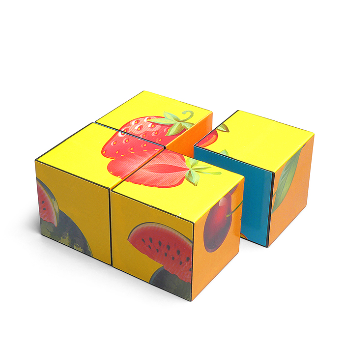 Кубики Фрукты-Ягоды 4шт