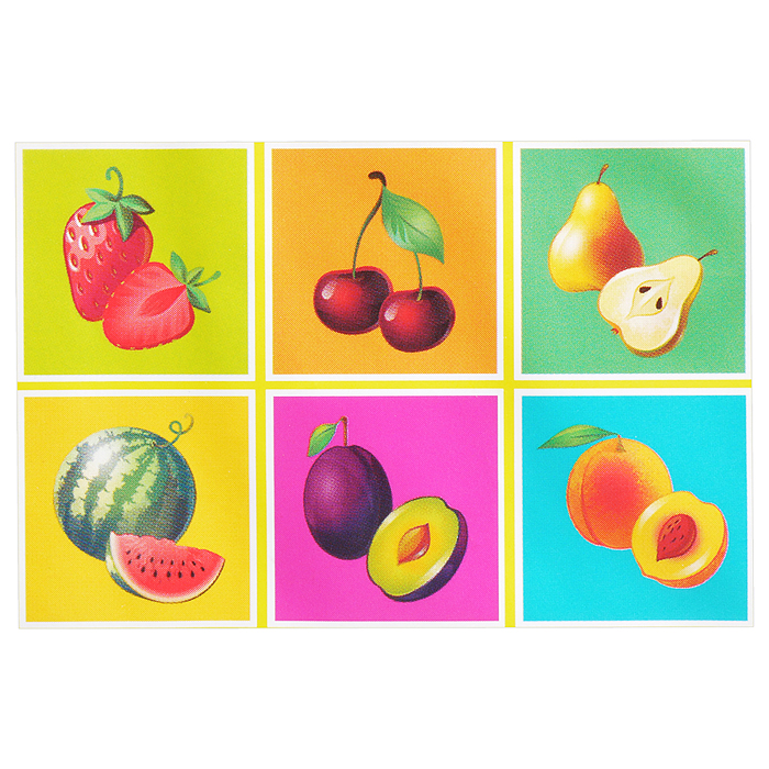 Кубики Фрукты-Ягоды 4шт