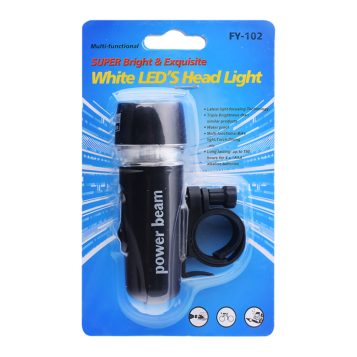 Фото к товару Фонарь аккумуляторный 00-6093 велосипедный, 1800 мАч Фонарь аккумуляторный 00-6093 велосипедный, 1800 мАч