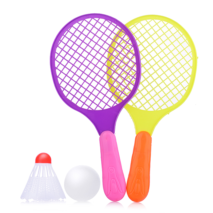 Фото к товару Набор игровых ракеток 00-5747 (2 ракетки, волан, мяч) Набор игровых ракеток 00-5747 (2 ракетки, волан, мяч)