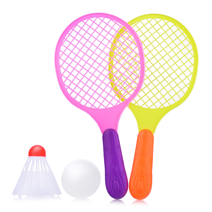 Фото к товару Набор игровых ракеток 00-5747 (2 ракетки, волан, мяч) Набор игровых ракеток 00-5747 (2 ракетки, волан, мяч)
