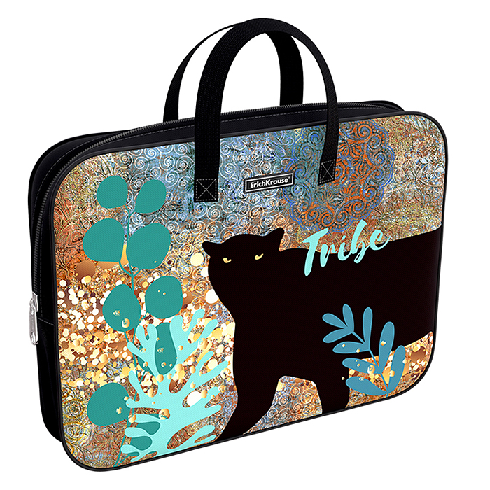 Папка текстильная на молнии с ручками Tribe, A4+ Папка текстильная на молнии с ручками Tribe, A4+