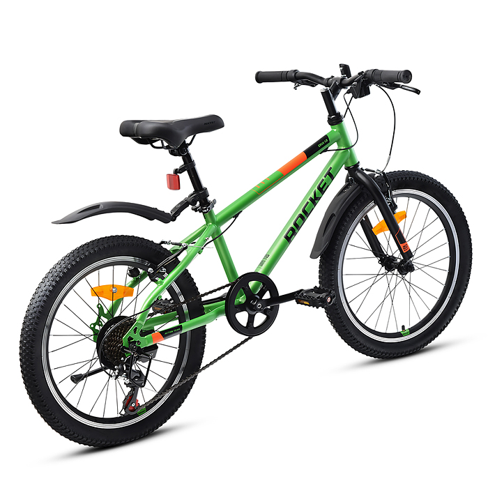 Фото к товару Велосипед 20" Rocket Crux 1.0 , цвет зеленый, размер 11" Велосипед 20" Rocket Crux 1.0 , цвет зеленый, размер 11"