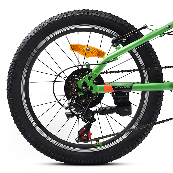 Фото к товару Велосипед 20" Rocket Crux 1.0 , цвет зеленый, размер 11" Велосипед 20" Rocket Crux 1.0 , цвет зеленый, размер 11"