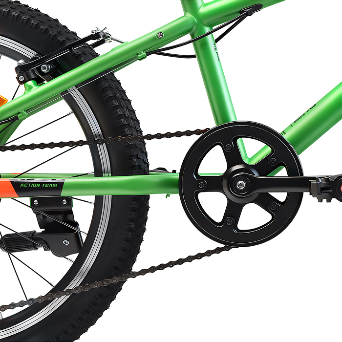 Фото к товару Велосипед 20" Rocket Crux 1.0 , цвет зеленый, размер 11" Велосипед 20" Rocket Crux 1.0 , цвет зеленый, размер 11"