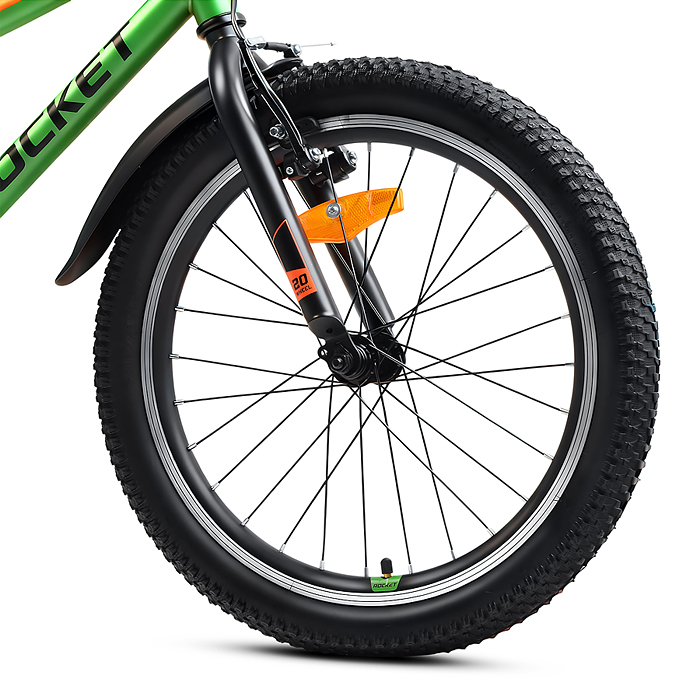 Фото к товару Велосипед 20" Rocket Crux 1.0 , цвет зеленый, размер 11" Велосипед 20" Rocket Crux 1.0 , цвет зеленый, размер 11"