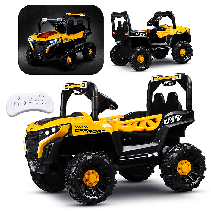 Электромобиль детский 618 "Внедорожник" (цвет желтый)