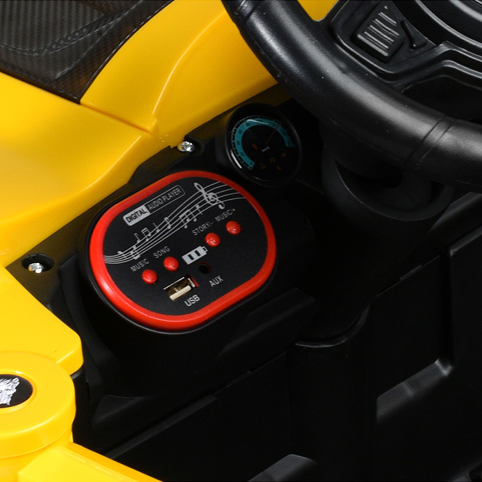 Электромобиль детский 618 "Внедорожник" (цвет желтый)