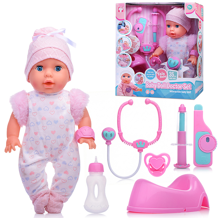 Пупс с аксессуарами YL2535C-D "Крошка Мишель" в коробке